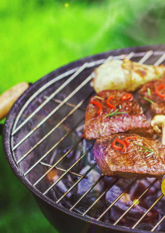 grill holzkohlegrill banner c